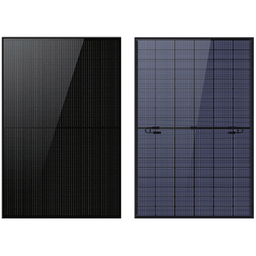 Solar panel installation close-up