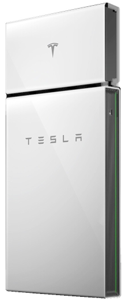 Tesla Powerwall installed on wall